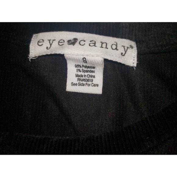Nwt Eye Candy Black Short-Sleeve T-Shirt Jrs Size Small - Picture 5 of 5